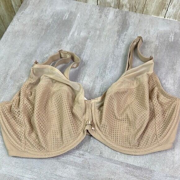 Chantelle Elegant Nude Lace Bra 36DDDD - Picture 2 of 7